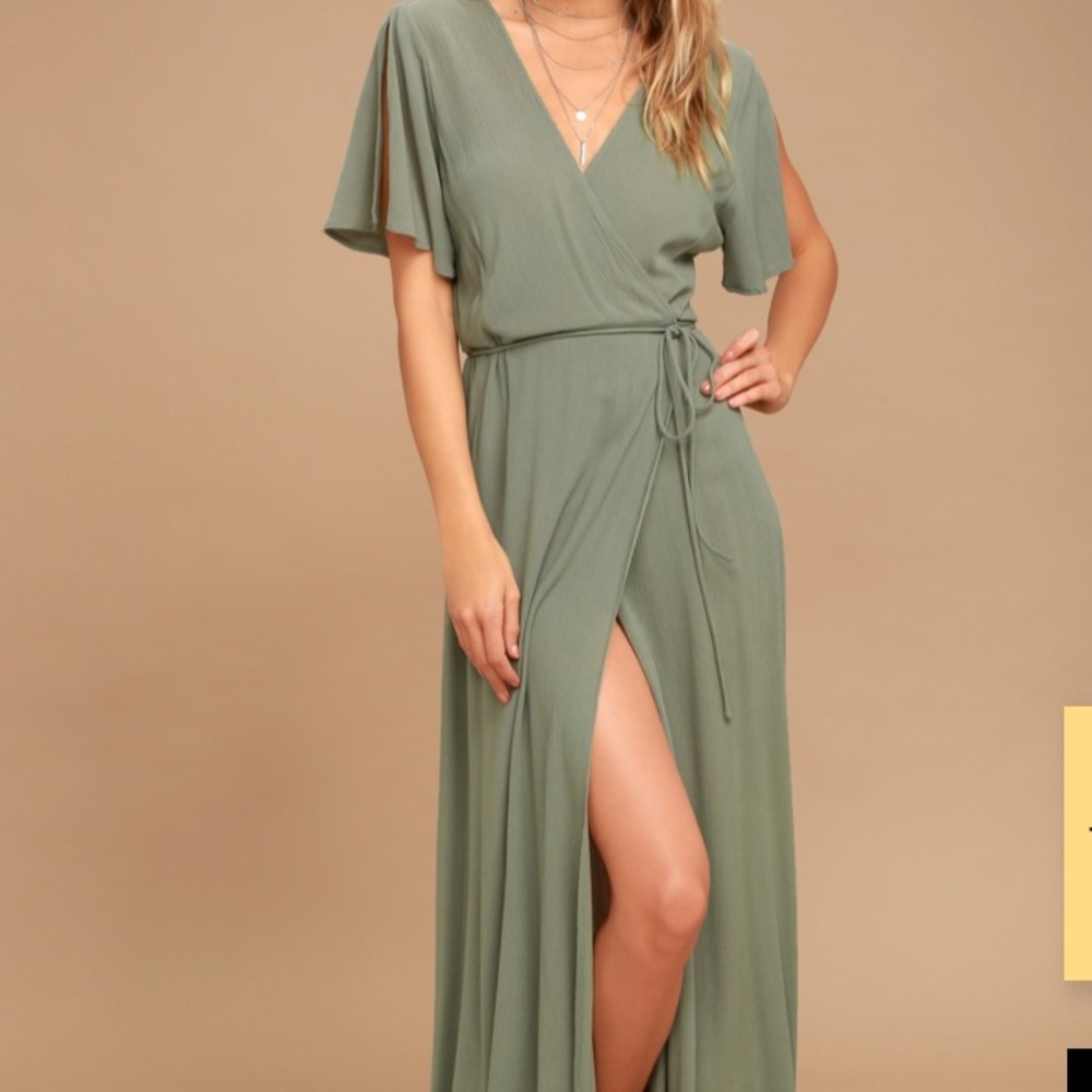 Wrap maxi dress